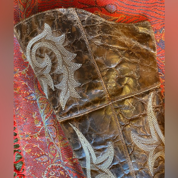 DAN POST WOMEN'S JILTED KNEE HIGH WESTERN BOOTS - Picture 6 of 7